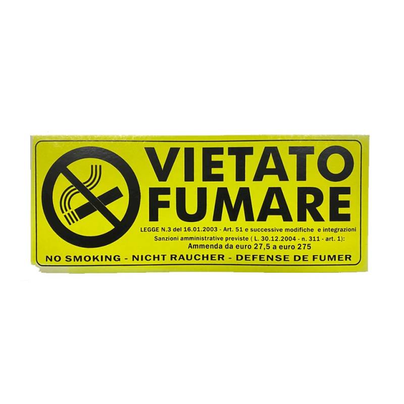 Cartello Vietato Fumare