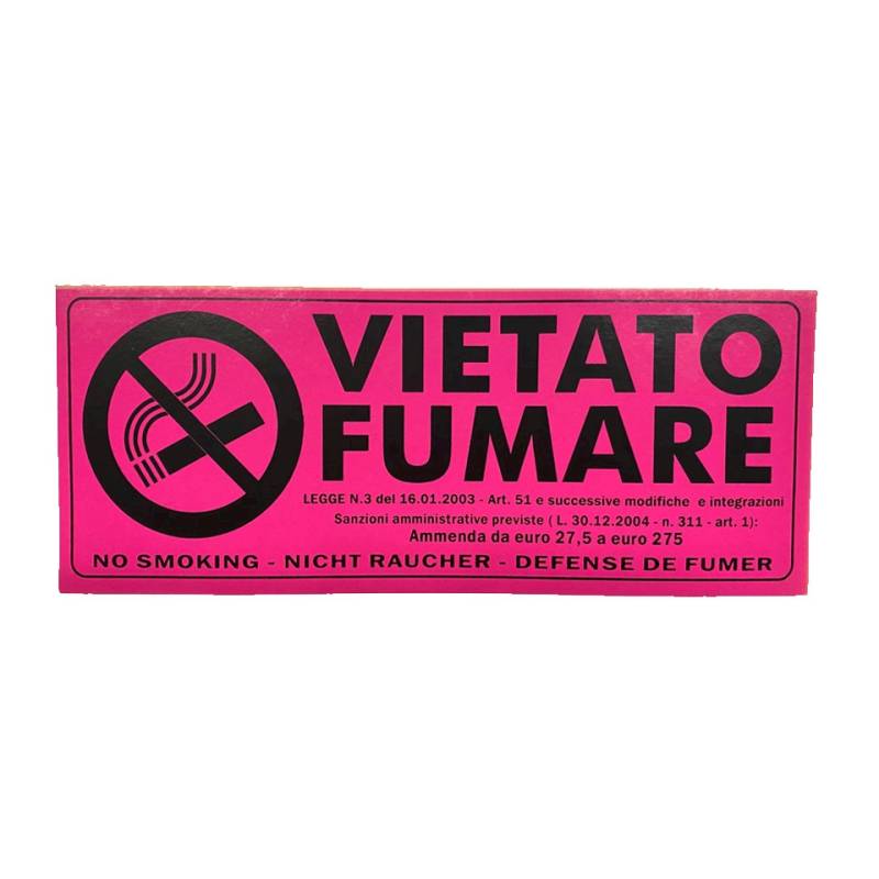 Cartello Vietato Fumare