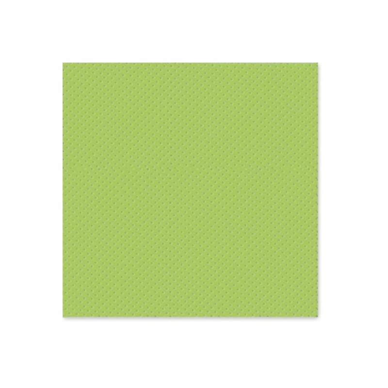 Cellulose napkins 2-ply 38 x 38 cm apple green with microstitched texture