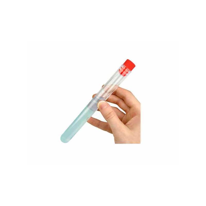 Probetas/tubos policarbonato 20 ml con tapón rojo