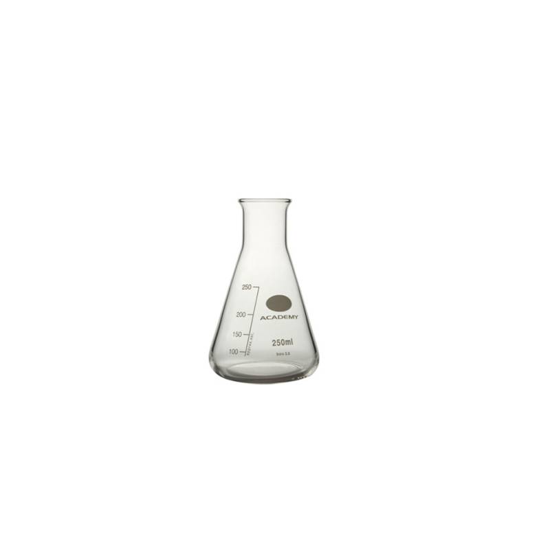 Frasco graduado vidrio borosilicato 250ml transparente
