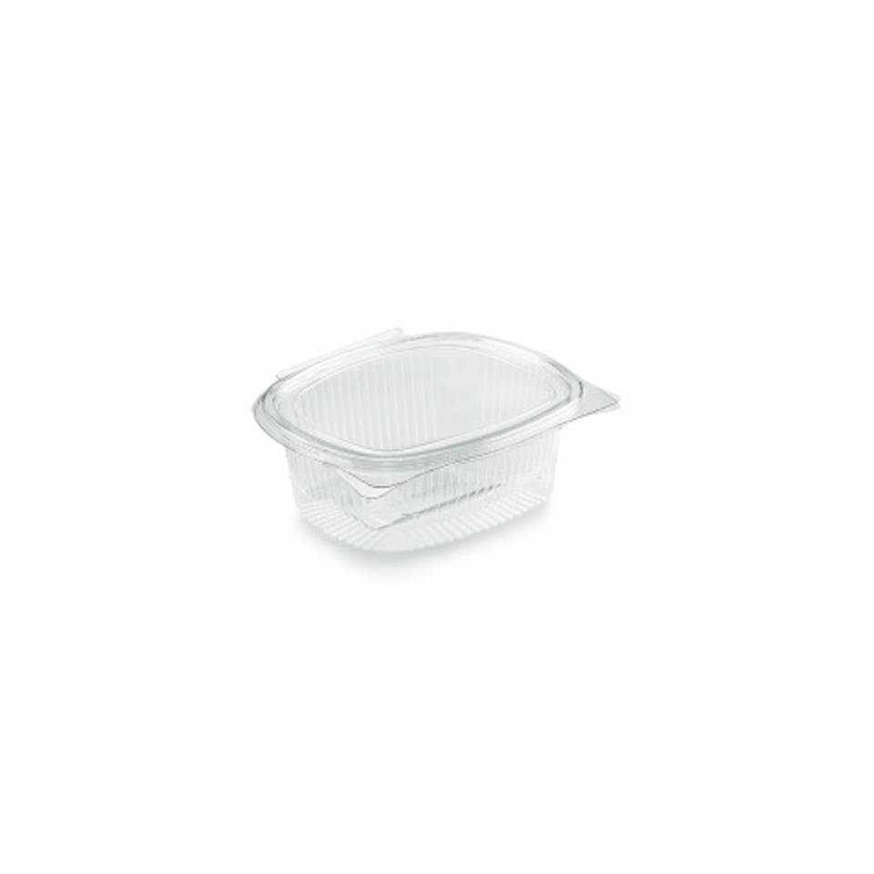 Transparent PET disposable oval food container lt 0.75