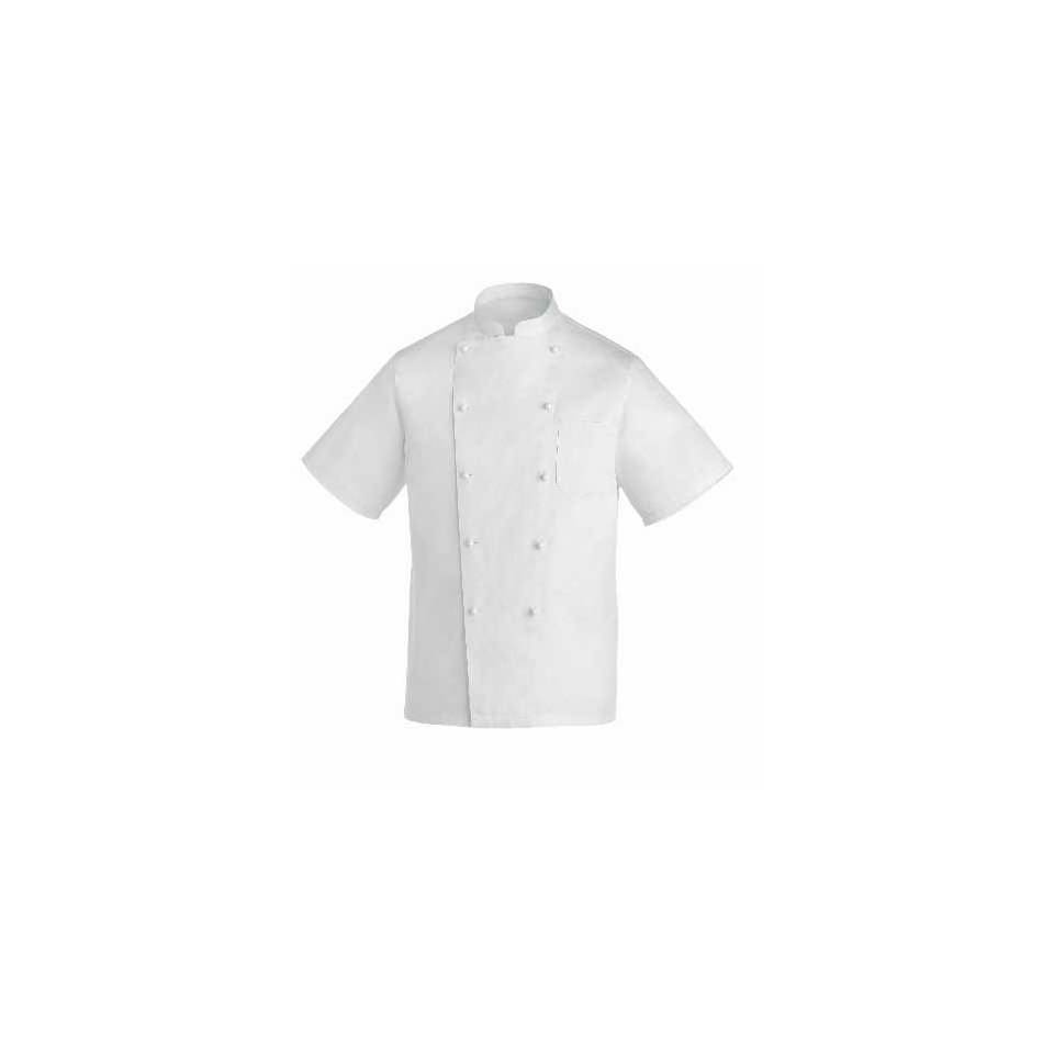 Rex Egochef cotton cook jacket size S half sleeve white
