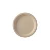 Duni brown pulp disposable round flat plate cm 26
