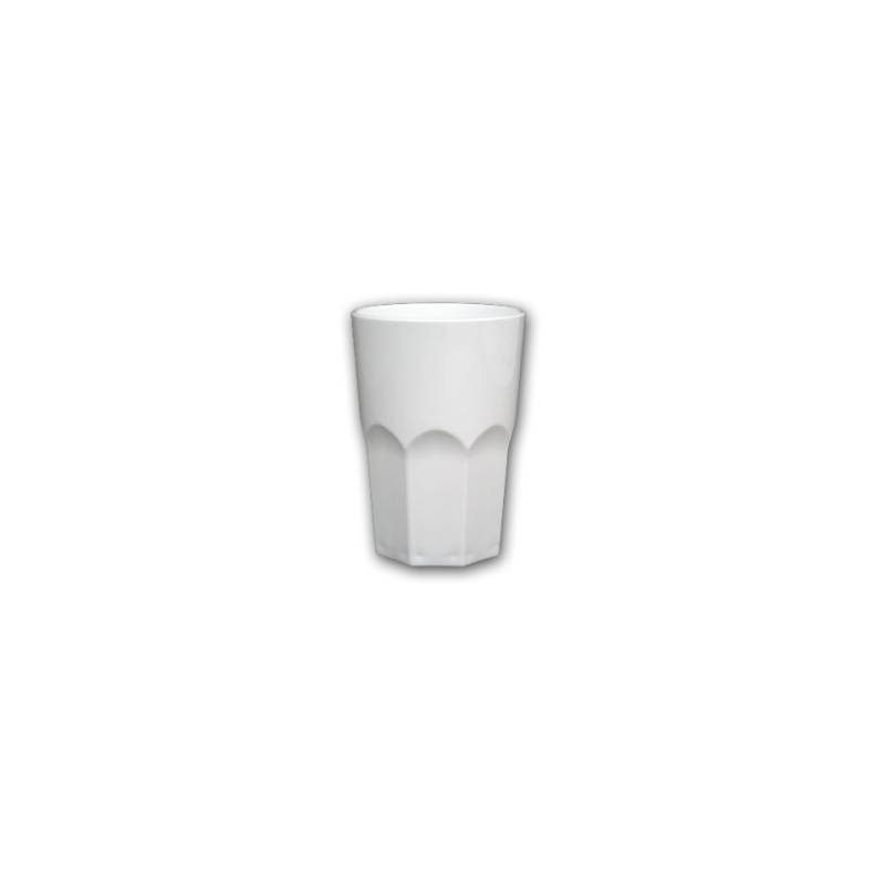 Verre granité en polypropylène blanc 40 cl