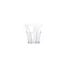 Vaso de poliestireno desechable para bebidas 25 cl transparente iridiscente