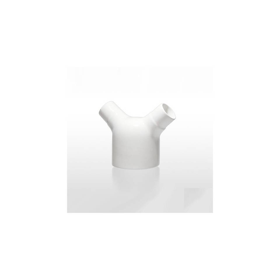Il Coso di Dario Comini vaso de porcelana blanca cl 35