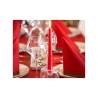 Bougies en cire rouge Antiche Duni 25 cm