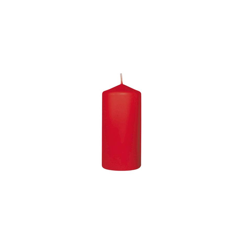 Duni Pillar candles red 10 pieces cm 10x5