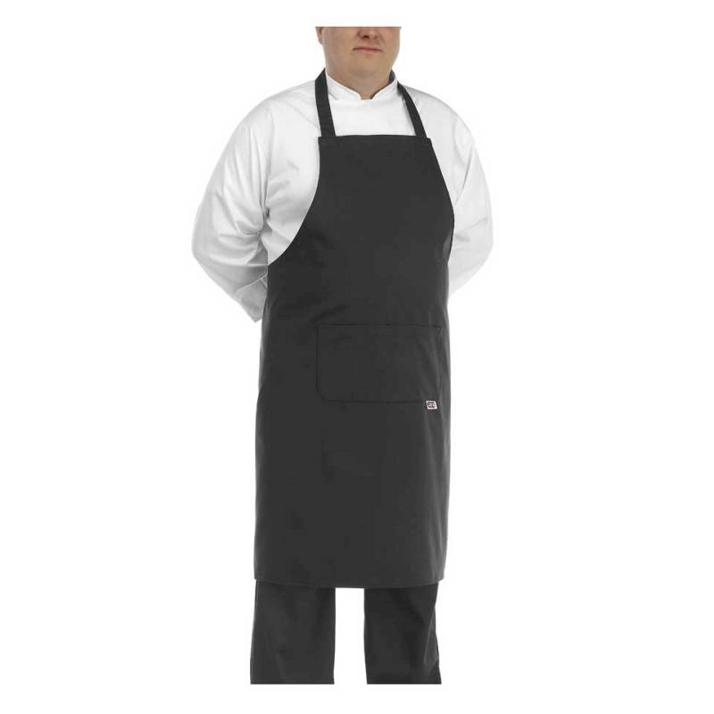 Grembiule Big Apron con tasca in poliestere e cotone black cm 100x100