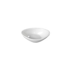 White melamine oval cup 3.93 inch
