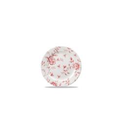 Vintage Rose Chintz Churchill red porcelain flat plate 17 cm