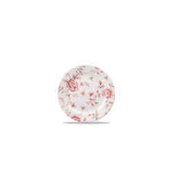 Vintage Rose Chintz Churchill red porcelain flat plate 17 cm