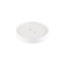 Coperchio monouso in cartone bianco per coppetta Soup Duni cm 11,6