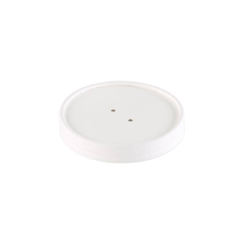 Coperchio monouso in cartone bianco per coppetta Soup Duni cm 11,6