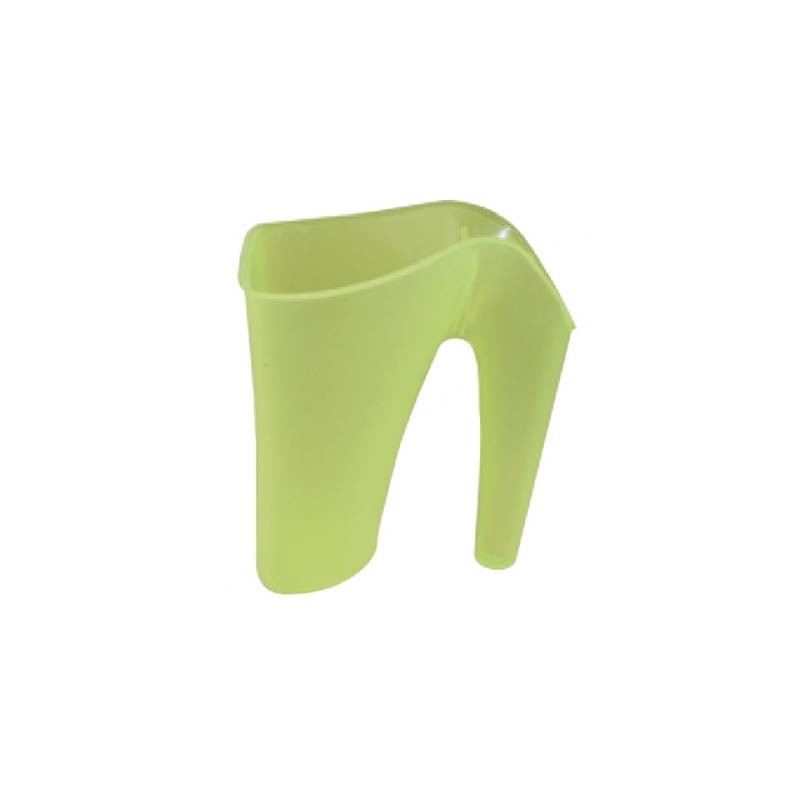 Vertical ice scoop, vertical ice scoop perforated PC green