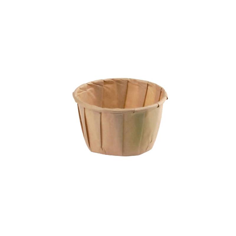 Brown paper disposable soufflé mold cl 13