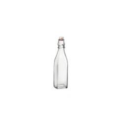 Swing square glass bottle with stopper cl 50