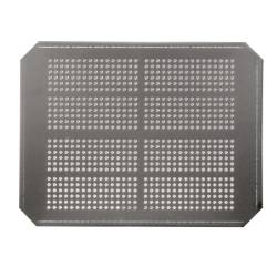Perforated false bottom grid for 1/2 gastronorm