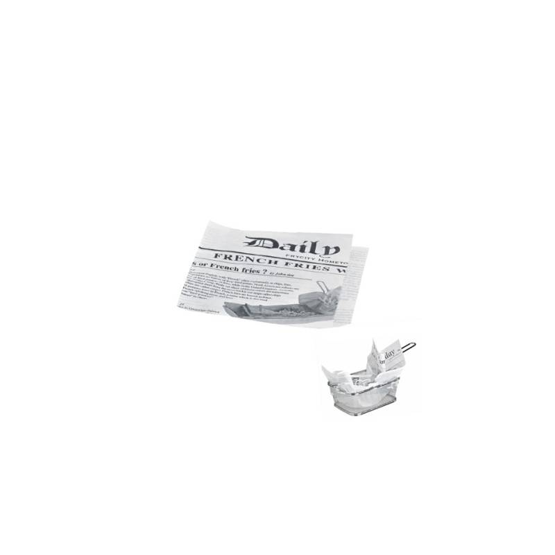 Sacchetti per panini in carta newspaper cm 17 x 17