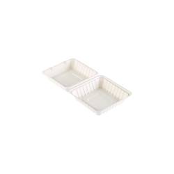 Duni take-out container with white pulp lid cm 16.2x15.2