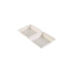 Duni take-out container with white pulp lid cm 22.5x20.1