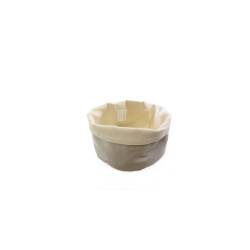 Paderno beige cotton round bread holder cm 17