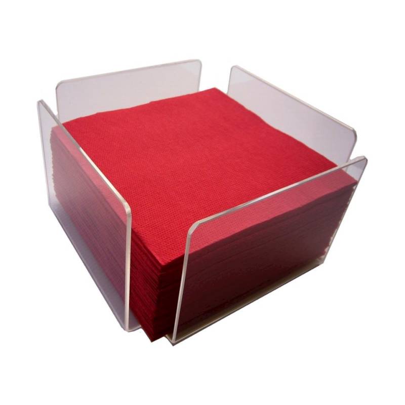 Portatovaglioli in plexiglass trasparente cm 14x14