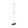 Slender broom with extendable metal handle