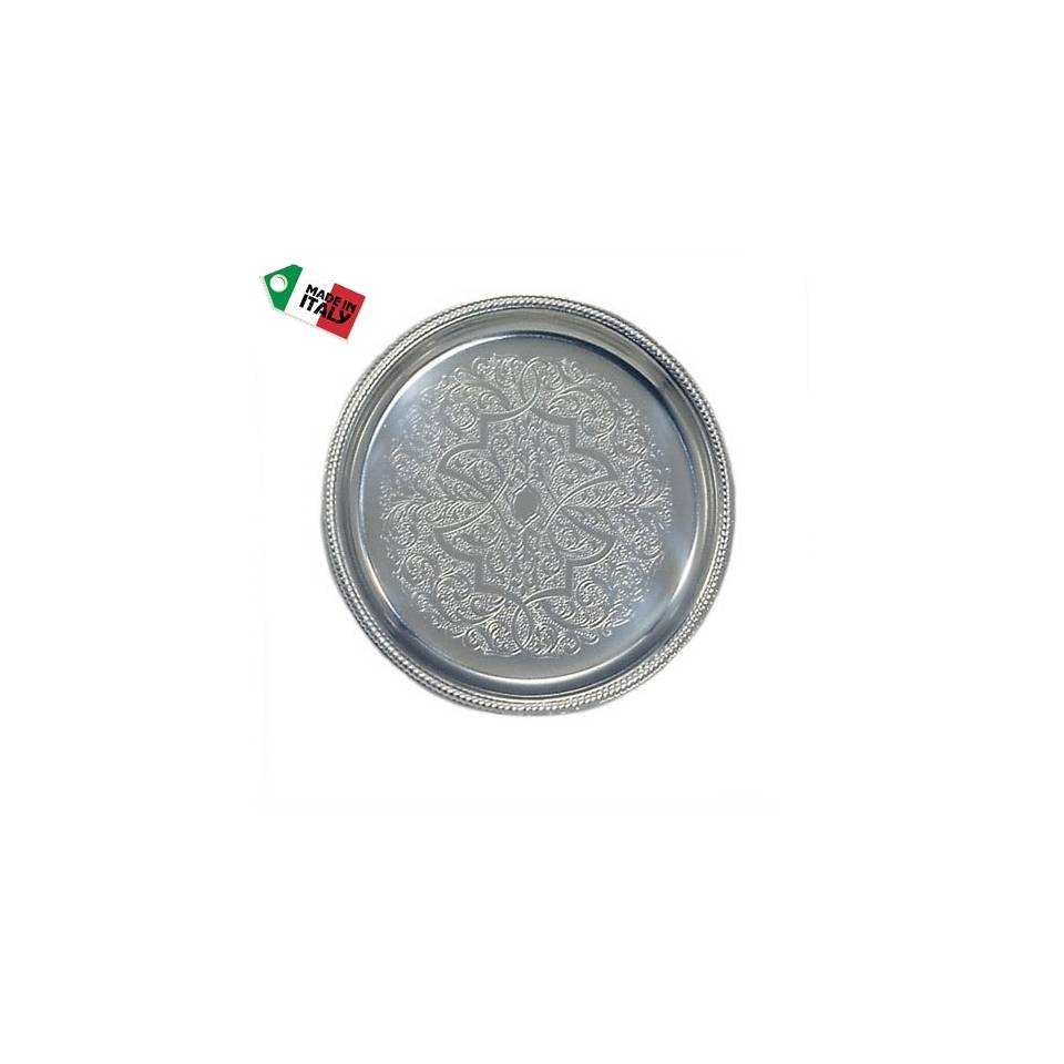 San Marco Motta round damask coaster 10 cm