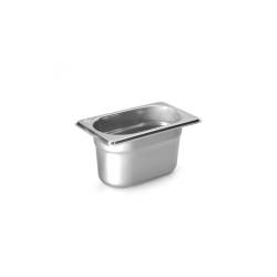 Vasca gastronorm 1/9 in acciaio inox cm 10