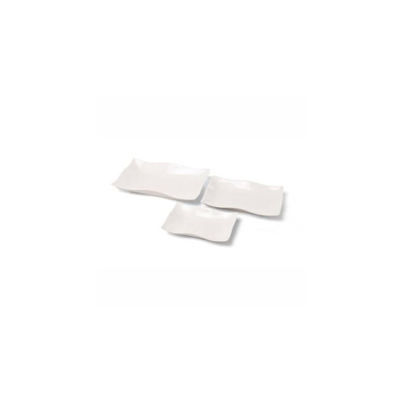 Assiette creuse Hilton en porcelaine 28x18