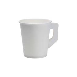 Duni disposable cap cup in white cardboard cl 20