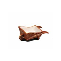 Tiki mug carriola in ceramica marrone cl 25