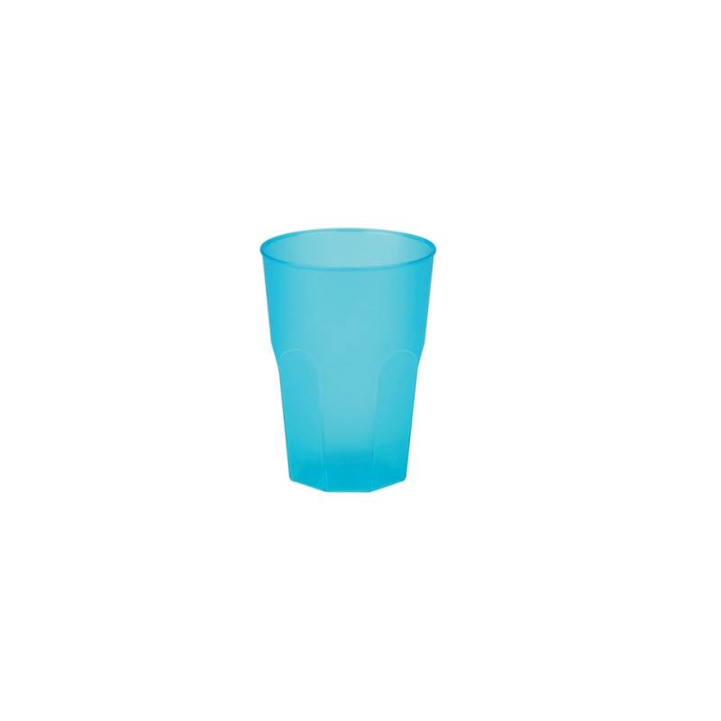 Turquoise polypropylene cocktail glass cl 35