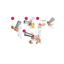 Isi syphon injectors assorted stainless steel