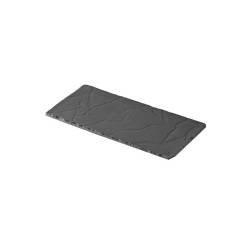 Revol Basalt black porcelain tray 9.84x4.72 inch