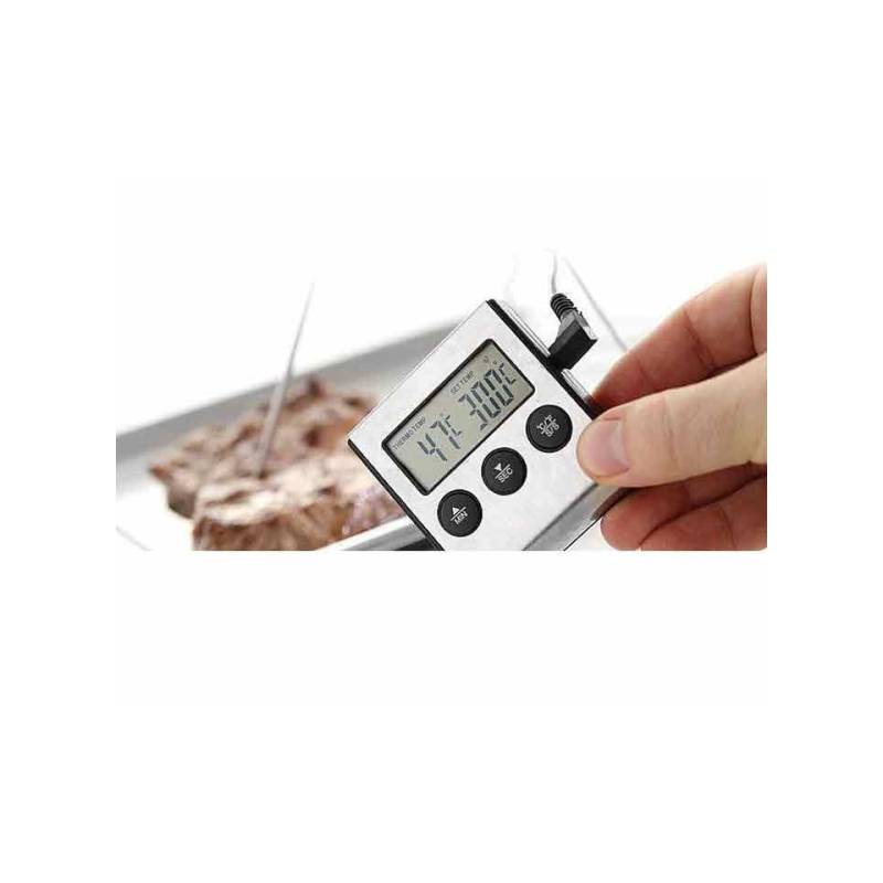 Hendi digital thermometer with timer and stainless steel probe -50° +250°