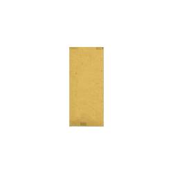 Busta portaposate in carta paglia neutra con tovagliolo bianco cm 40x40