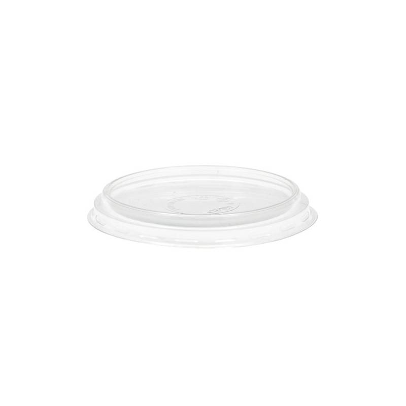 Couvercle jetable Duni en apet transparent pour gobelet à dessert cm 9