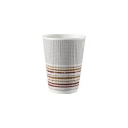 Triple wall Duni disposable cap glass with decoration 24 cl