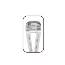 Transparent knurled polycarbonate pestle cm 30