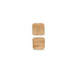 Square cutting board service Rustic Oak Churchill Wooden Line 20 cm