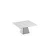 White melamine square riser 11.81x5.70 inch
