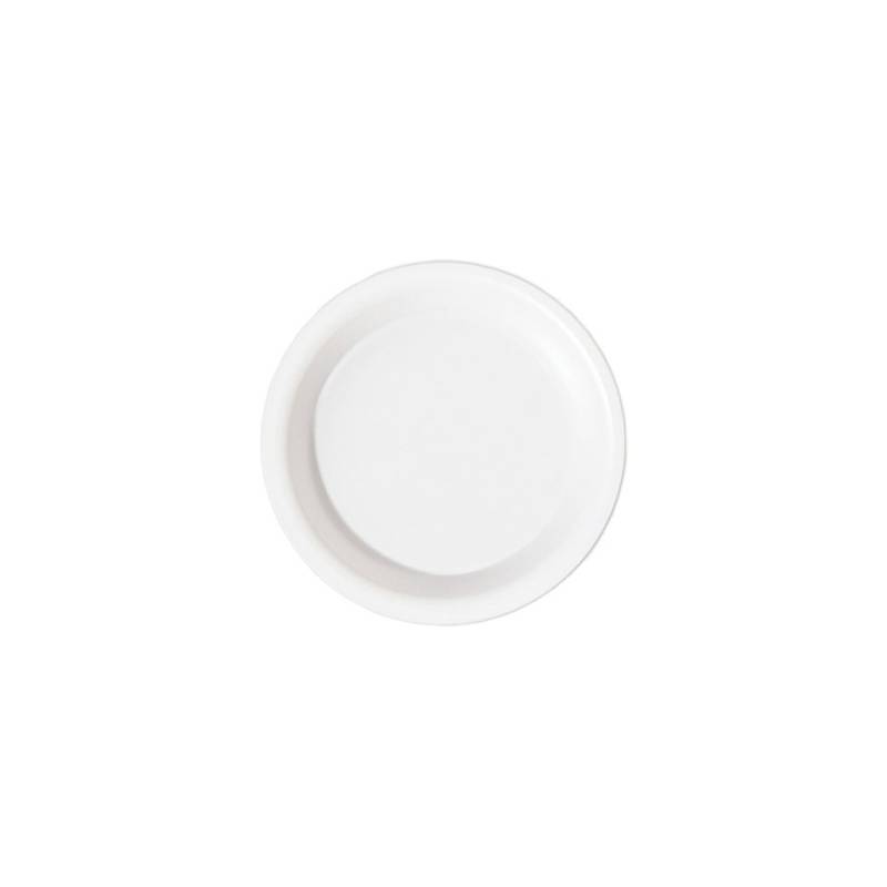 Duni white pulp disposable round bottom plate cm 16