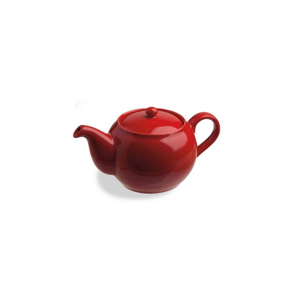 Red porcelain Sphere teapot cl 47