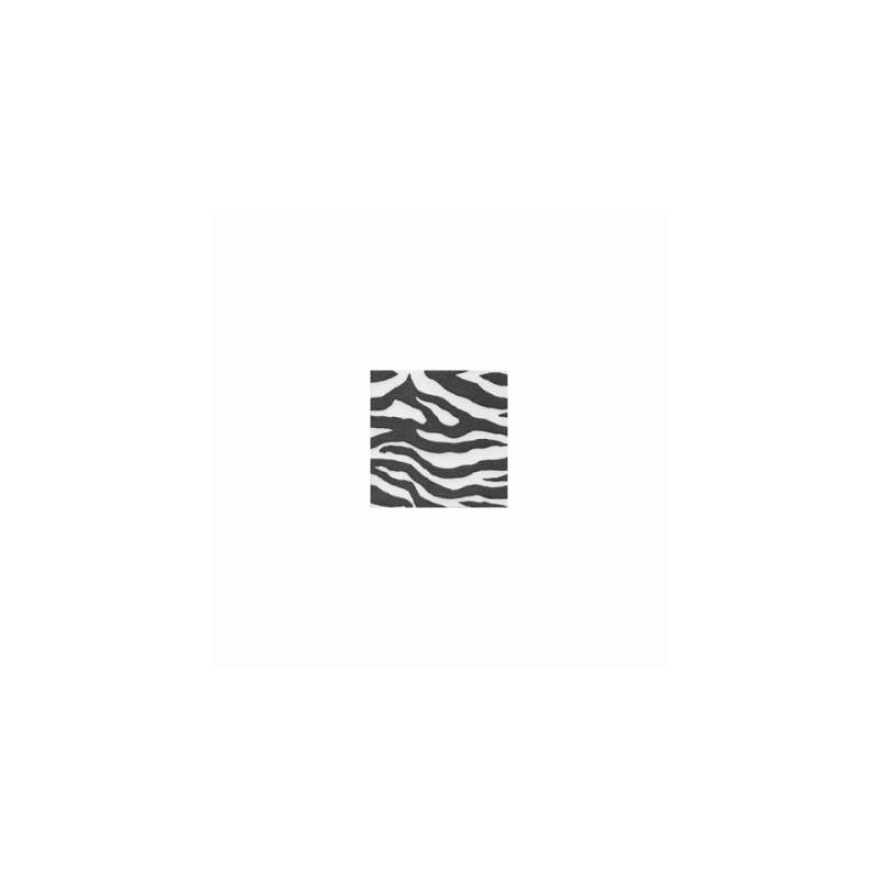 Black zebra print airwave napkin 24x24 cm