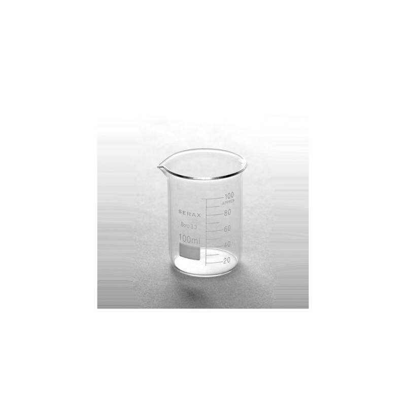 Contenitore bicchiere graduato in vetro cl 10