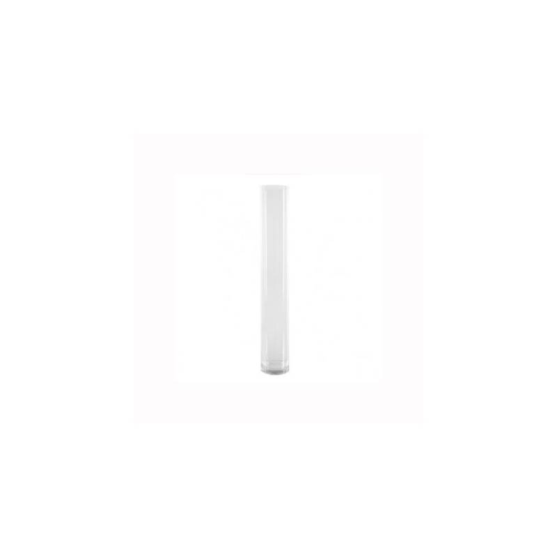 Vase cylindrique en verre transparent 90 cm