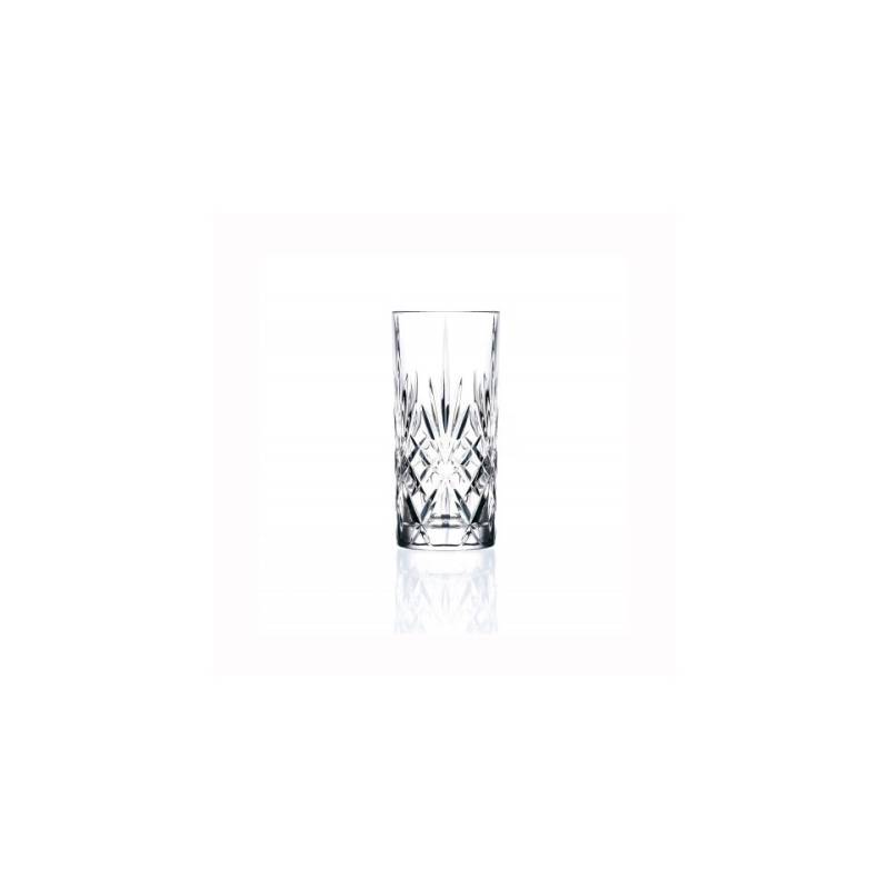 Bicchiere RCR Melodia tumbler in cristallo lavorato cl 35